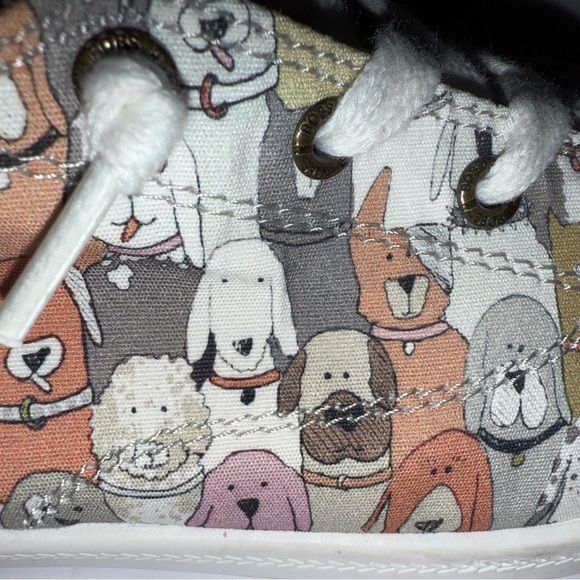 BOBS by Skechers Memory Foam Women’s Size 9.5 Multicolor Dog Pattern Sneakers - Picture 4 of 6